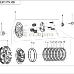 CFMOTO 250NK/ 250SR - DEBRIYAJ KOMPLE (3 YAYLI)
