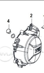 TVS - KRANK KUTUSU SOL KAPAK (SIYAH)